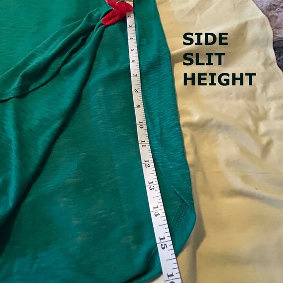 NEW PHOTOS! TOP, ¾ SLEEVE, LINEN BLEND, DEEP EMERALD, SIZE 4X, VEE NECK, SIDE - Picture 10 of 11